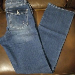 Inc denim jeans size 8L boot leg curvy fit. EUC